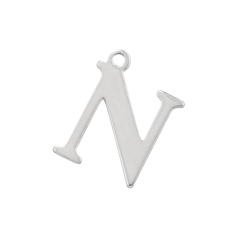 1 Piece Stainless Steel 18K Gold Plated Letter display picture 35