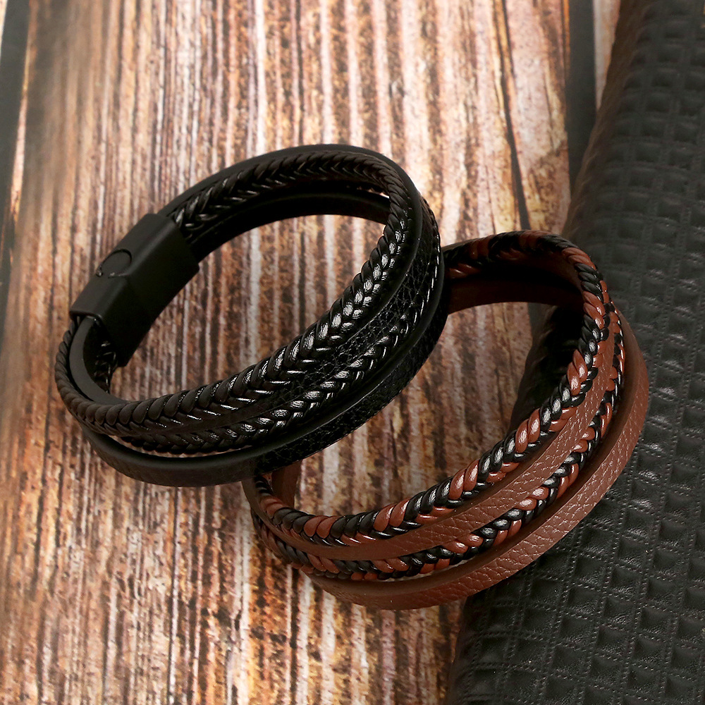 Casual Hip-Hop Solid Color Alloy Men'S Bangle display picture 2