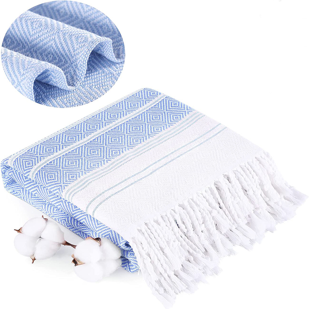 Casual Jacquard Cotton Beach Towel Bath Towels Sports Towel display picture 5