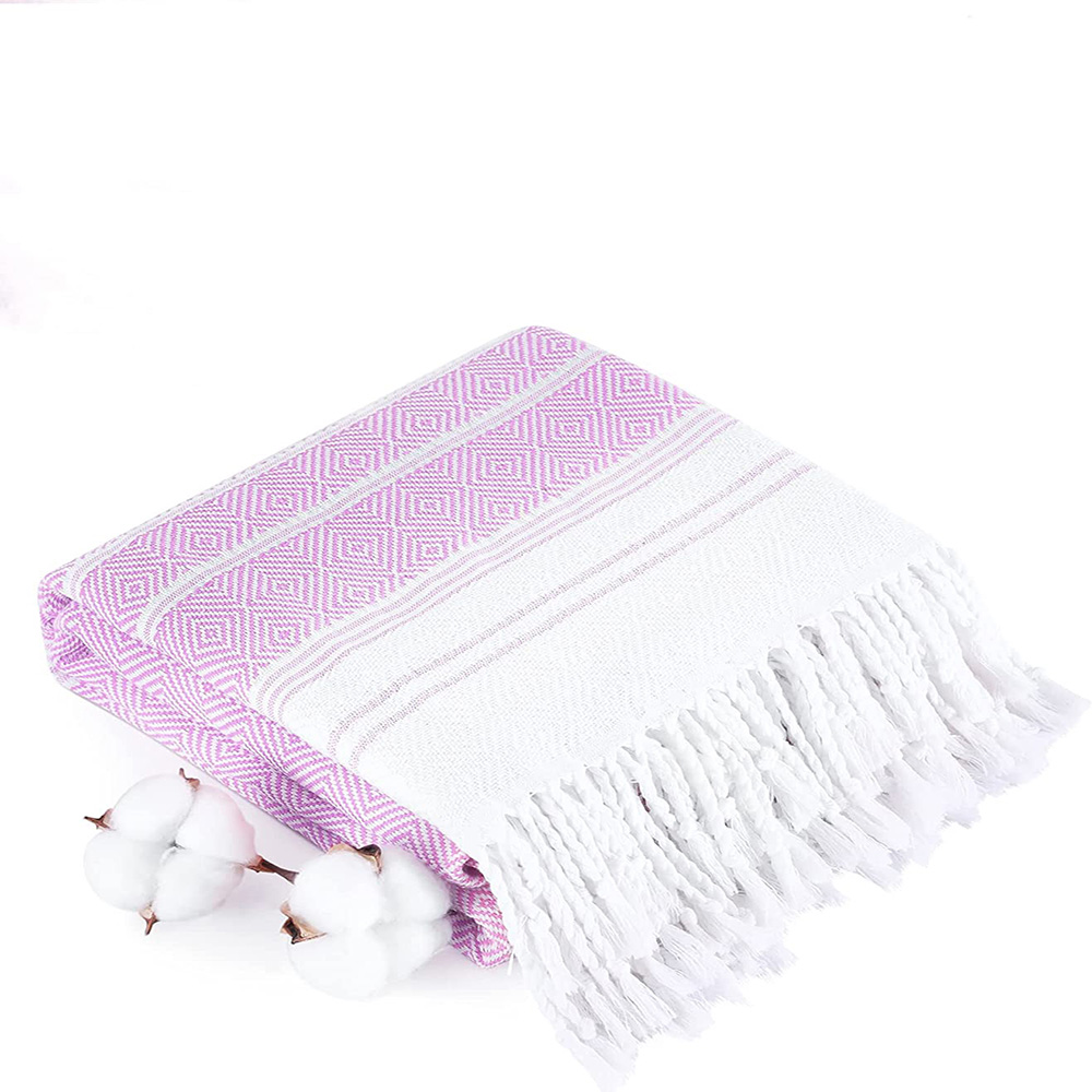 Casual Jacquard Cotton Beach Towel Bath Towels Sports Towel display picture 1