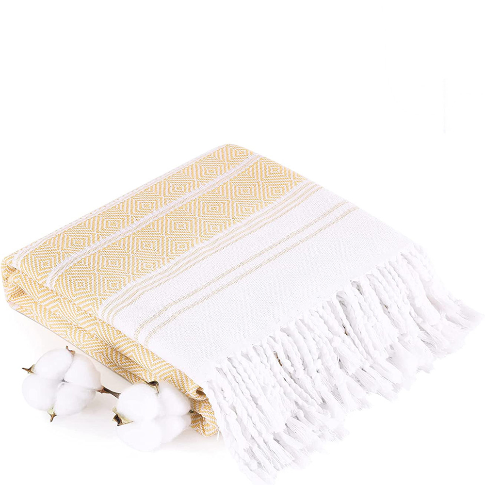 Casual Jacquard Cotton Beach Towel Bath Towels Sports Towel display picture 2