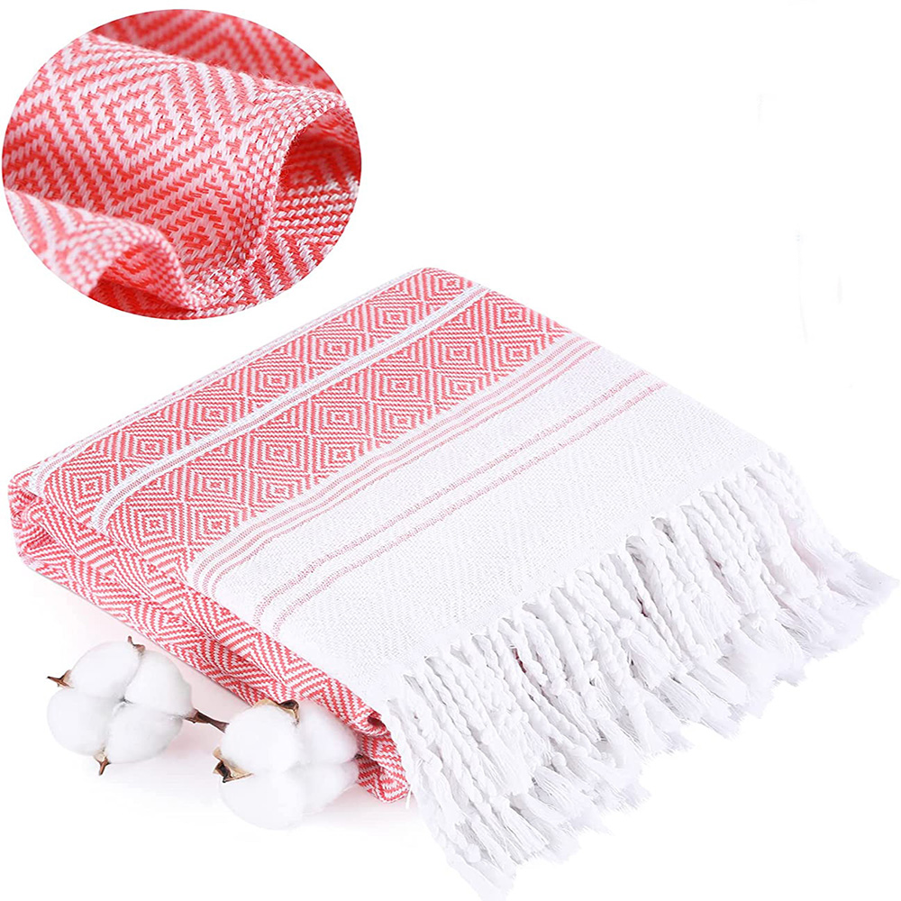 Casual Jacquard Cotton Beach Towel Bath Towels Sports Towel display picture 4