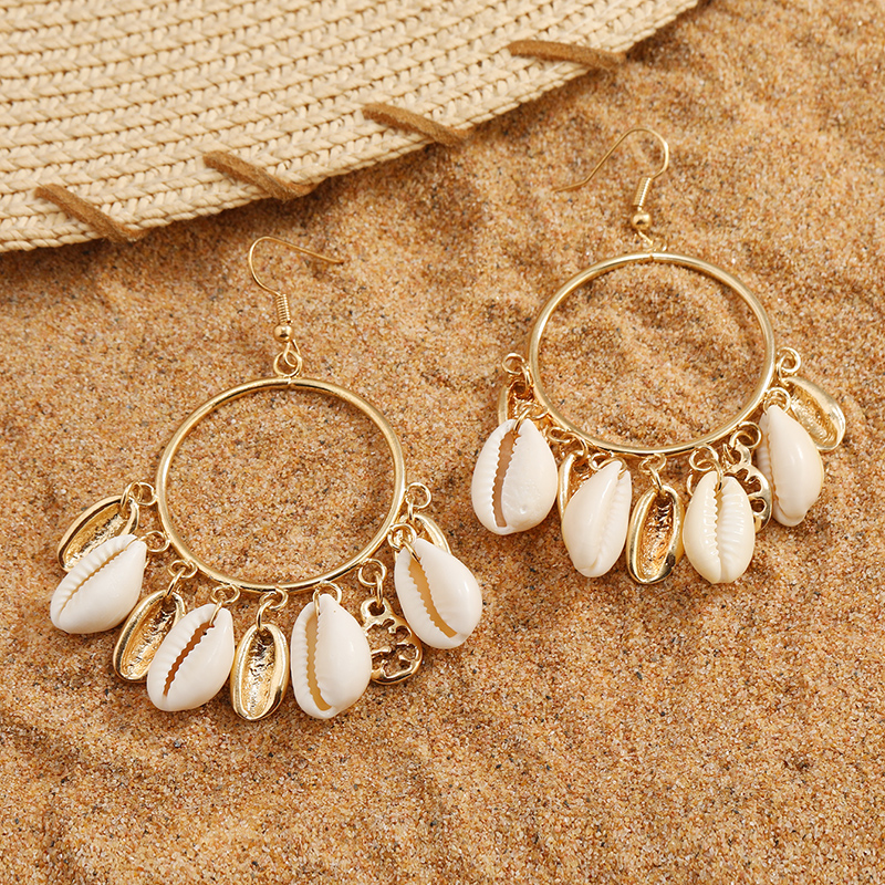 1 Pair Vacation Shell Shell Drop Earrings display picture 2