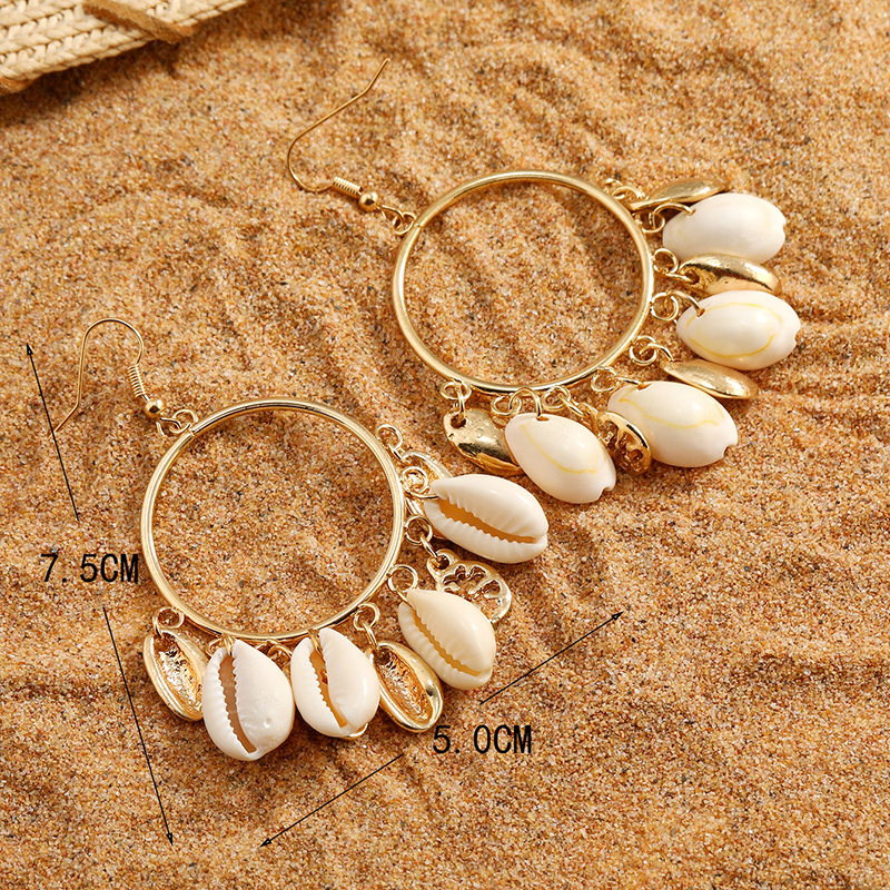 1 Pair Vacation Shell Shell Drop Earrings display picture 3