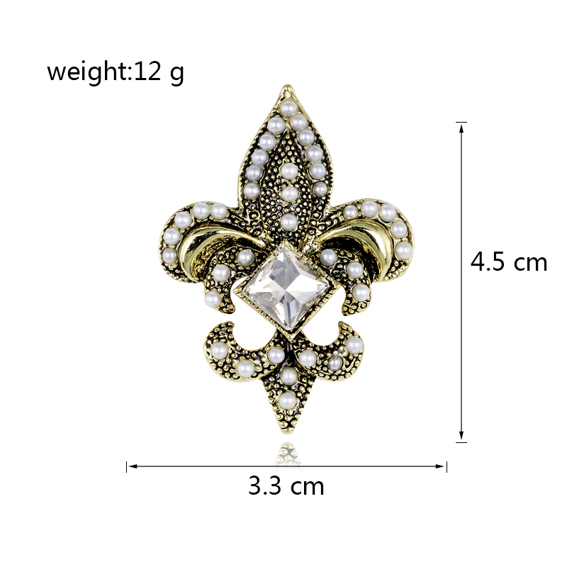 Retro Anchor Alloy Inlay Artificial Pearls Unisex Brooches display picture 1