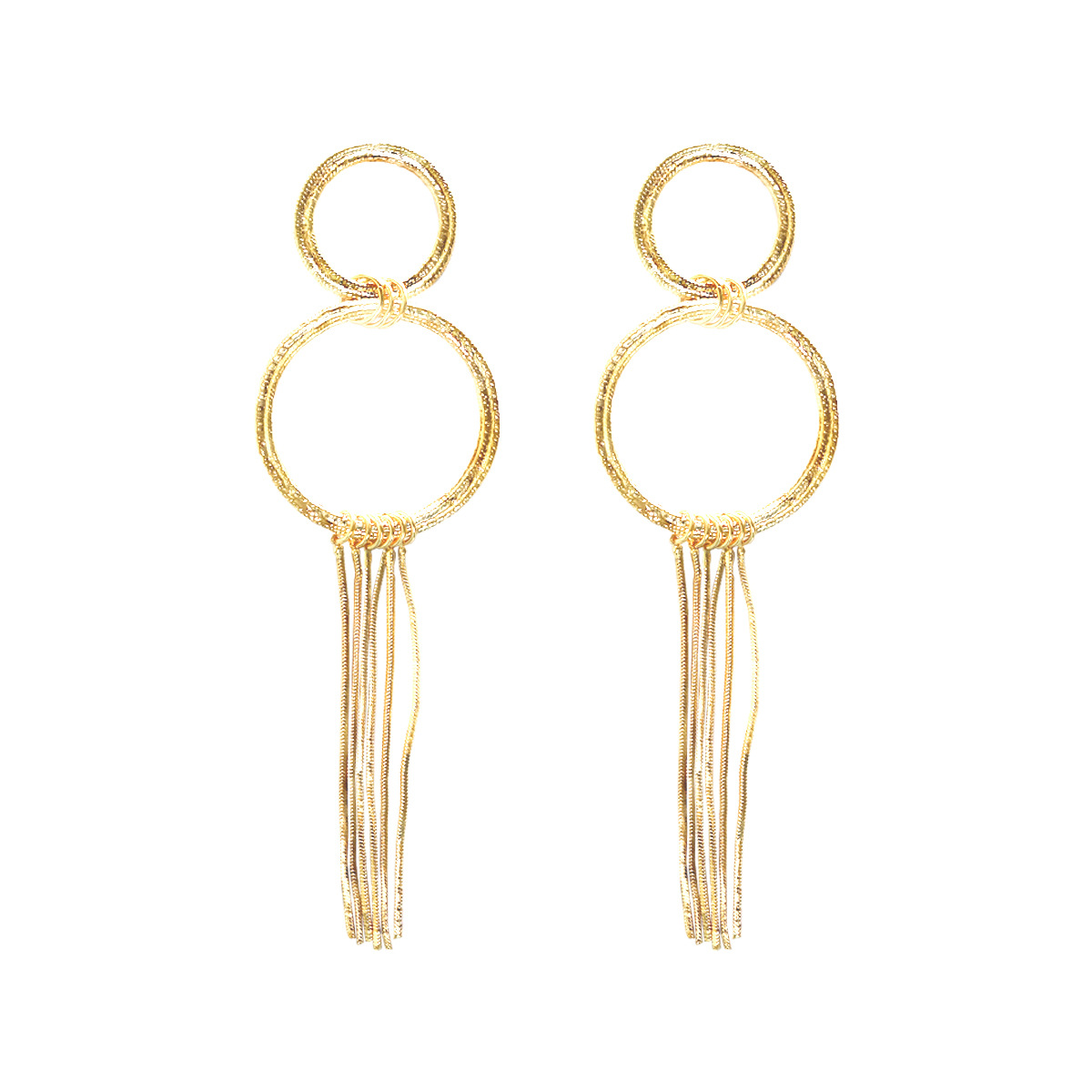 1 Pair Vintage Style Exaggerated Simple Style Irregular Geometric Plating Alloy Earrings display picture 1