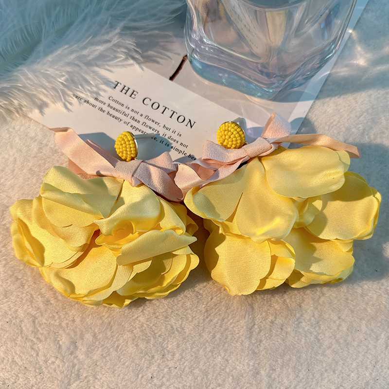 1 Pair Vacation Flower Flowers Bowknot Alloy Resin Alloy Drop Earrings display picture 19