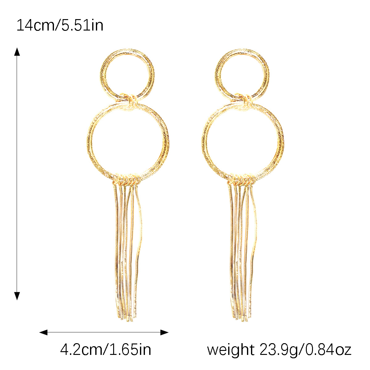 1 Pair Vintage Style Exaggerated Simple Style Irregular Geometric Plating Alloy Earrings display picture 9