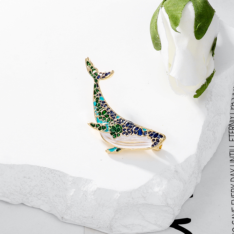 Cute Dolphin Alloy Enamel Unisex Brooches display picture 4