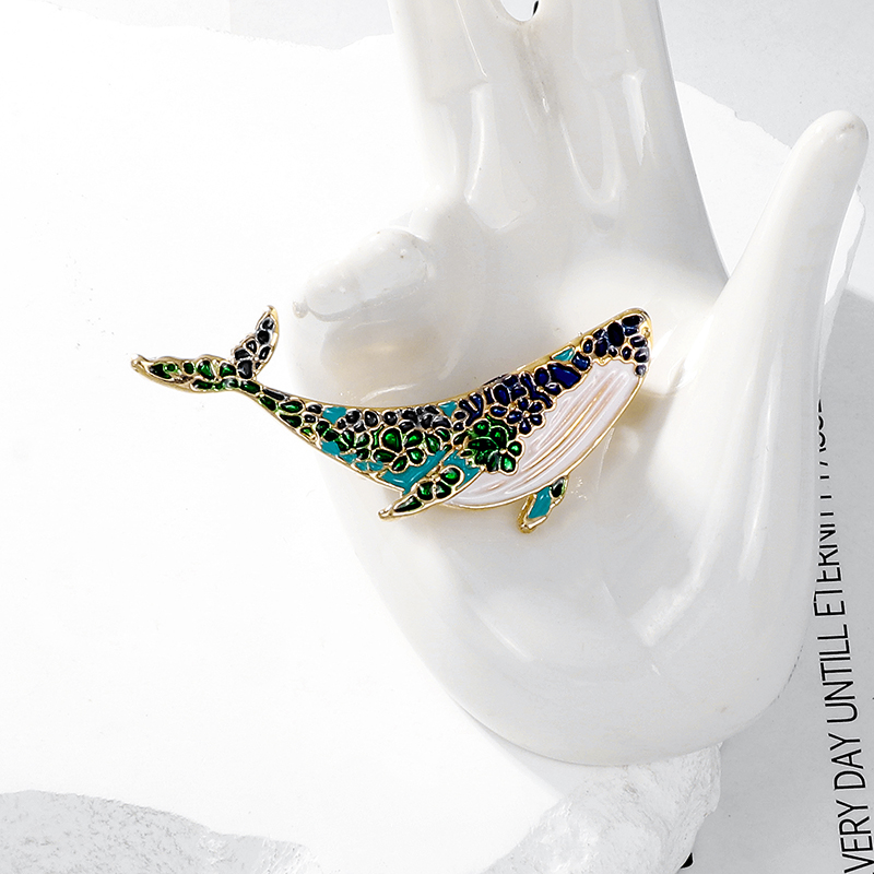Cute Dolphin Alloy Enamel Unisex Brooches display picture 6