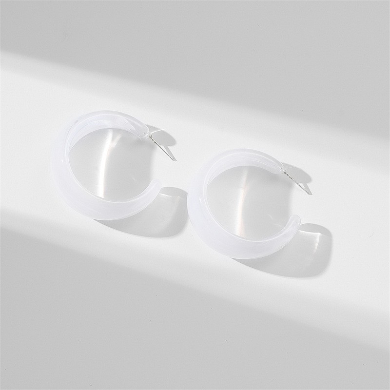 1 Paire Style Coréen Forme C Arylique Boucles D'oreilles display picture 18