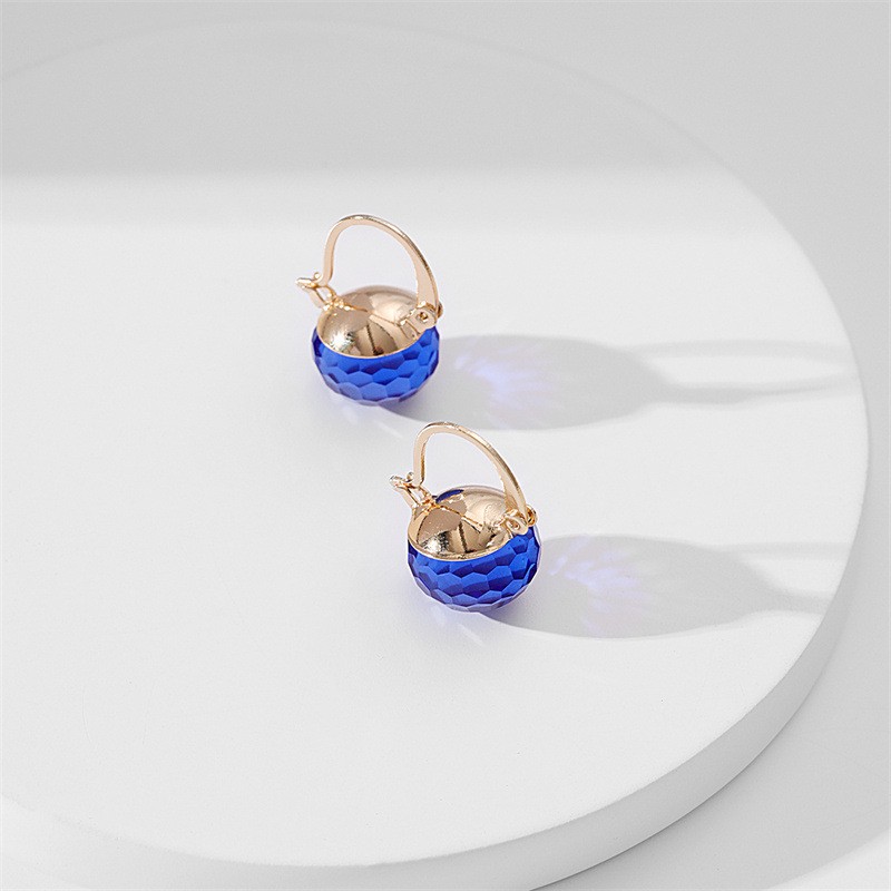 1 Piece Casual Commute Geometric Artificial Crystal Alloy Earrings display picture 5