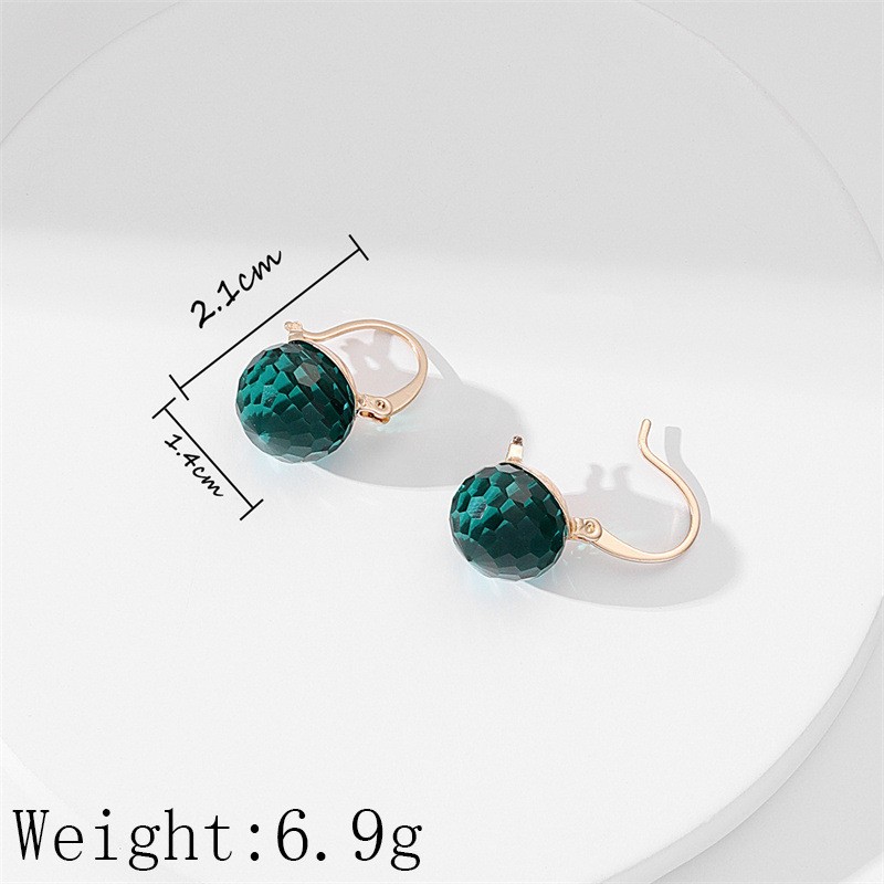 1 Piece Casual Commute Geometric Artificial Crystal Alloy Earrings display picture 2