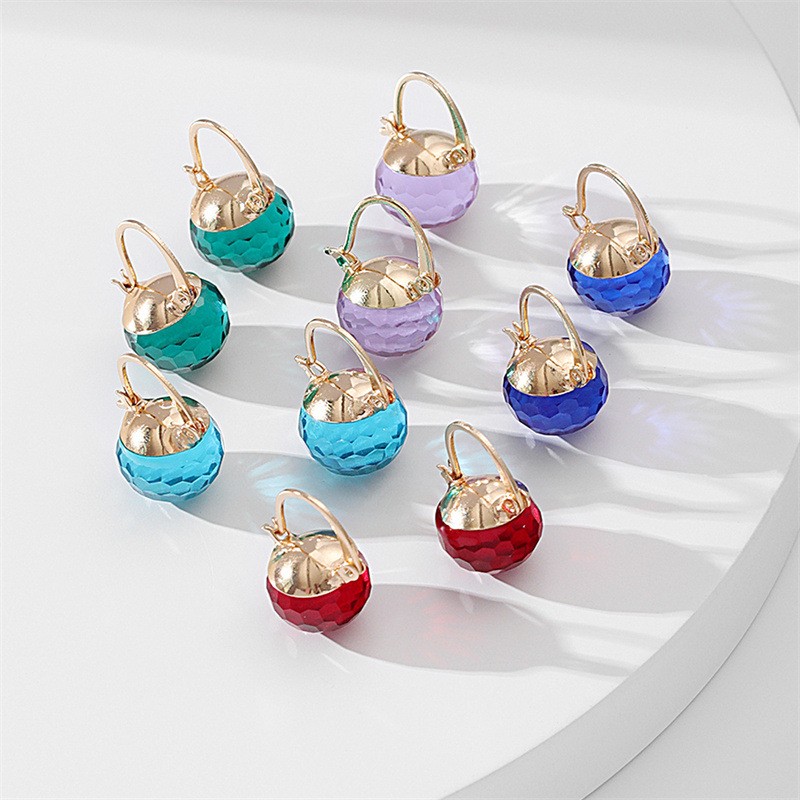 1 Piece Casual Commute Geometric Artificial Crystal Alloy Earrings display picture 1