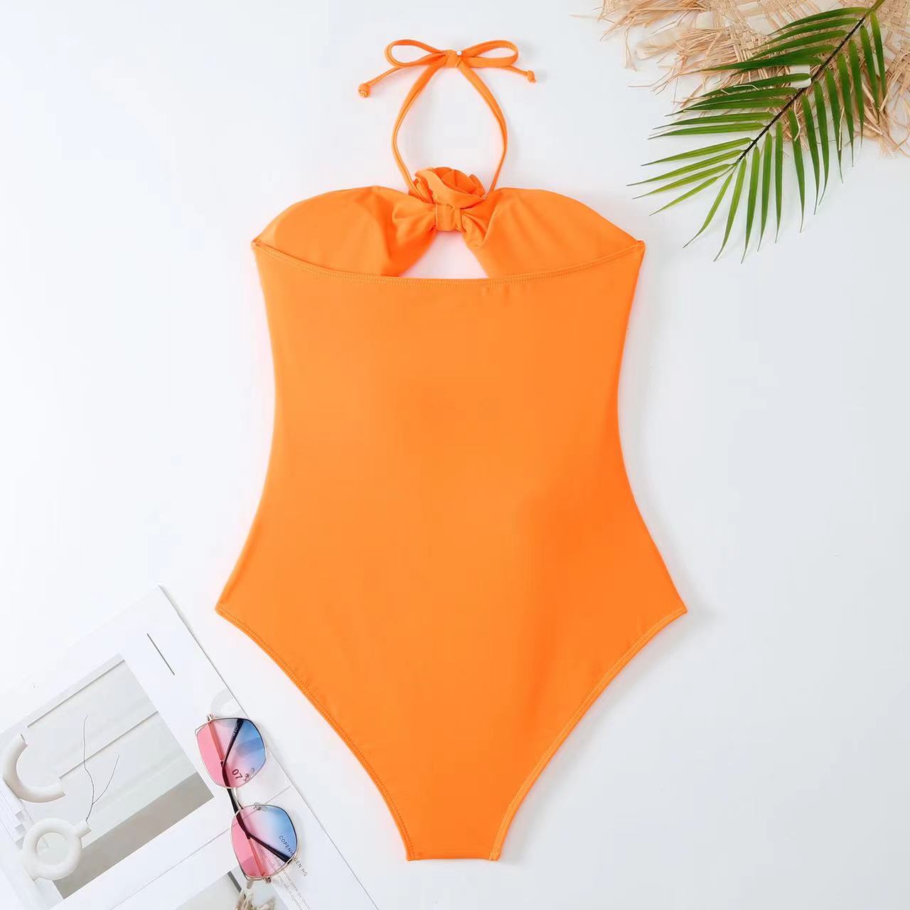 Women's Vacation Sexy Flower Hollow Out 2 Pieces Set One Piece display picture 9