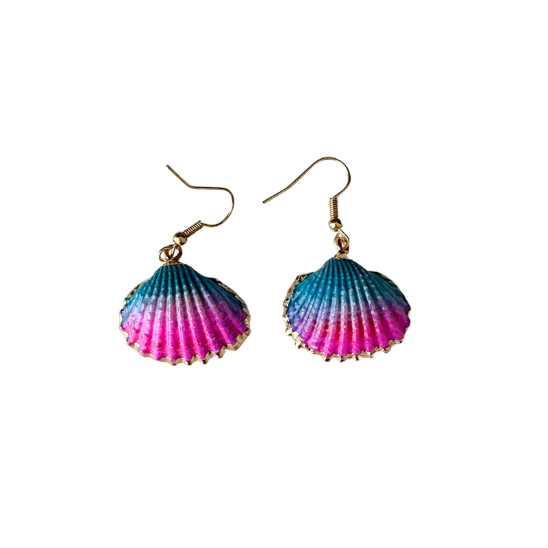 1 Pair Beach Shell Alloy Drop Earrings display picture 1