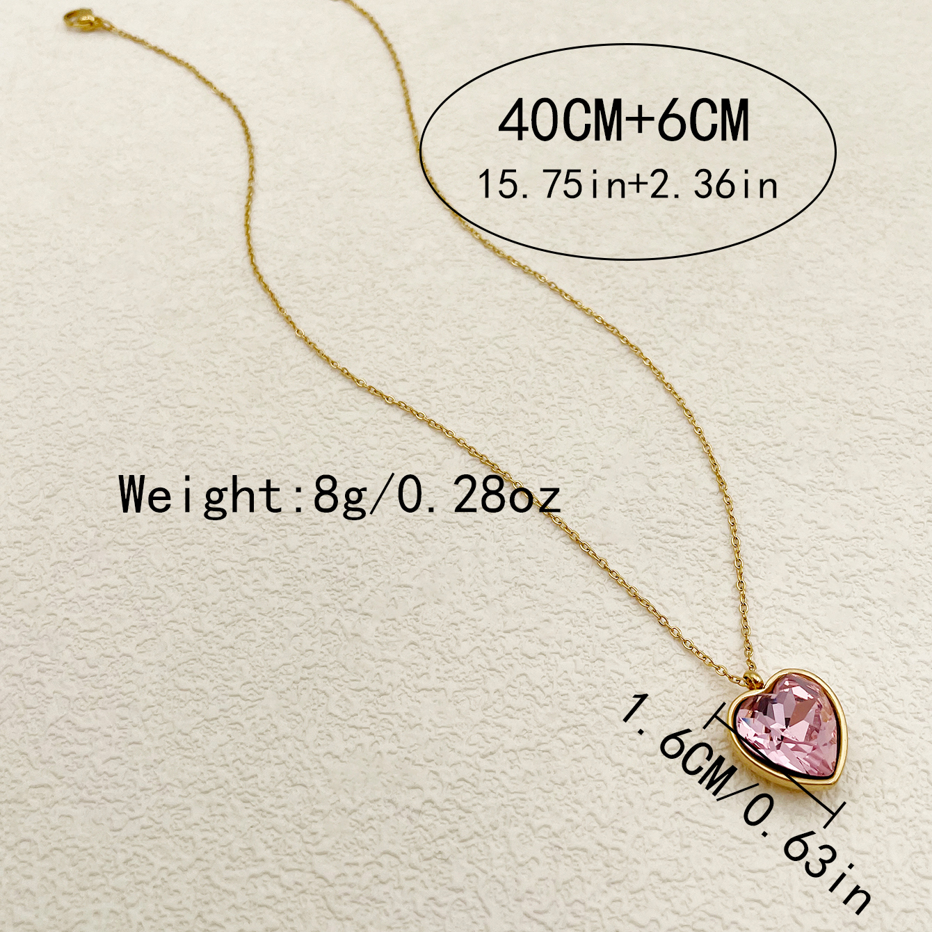 304 Stainless Steel 14K Gold Plated Vintage Style Luxurious Plating Inlay Heart Shape Zircon display picture 2