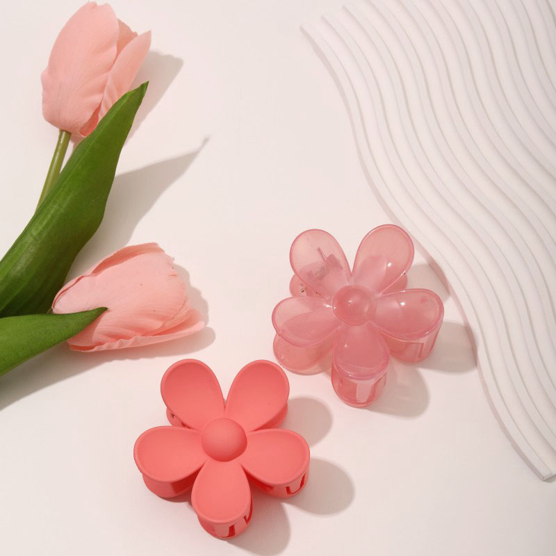 Commute Korean Style Flower Plastic Resin Spray Paint Hair Clip display picture 5
