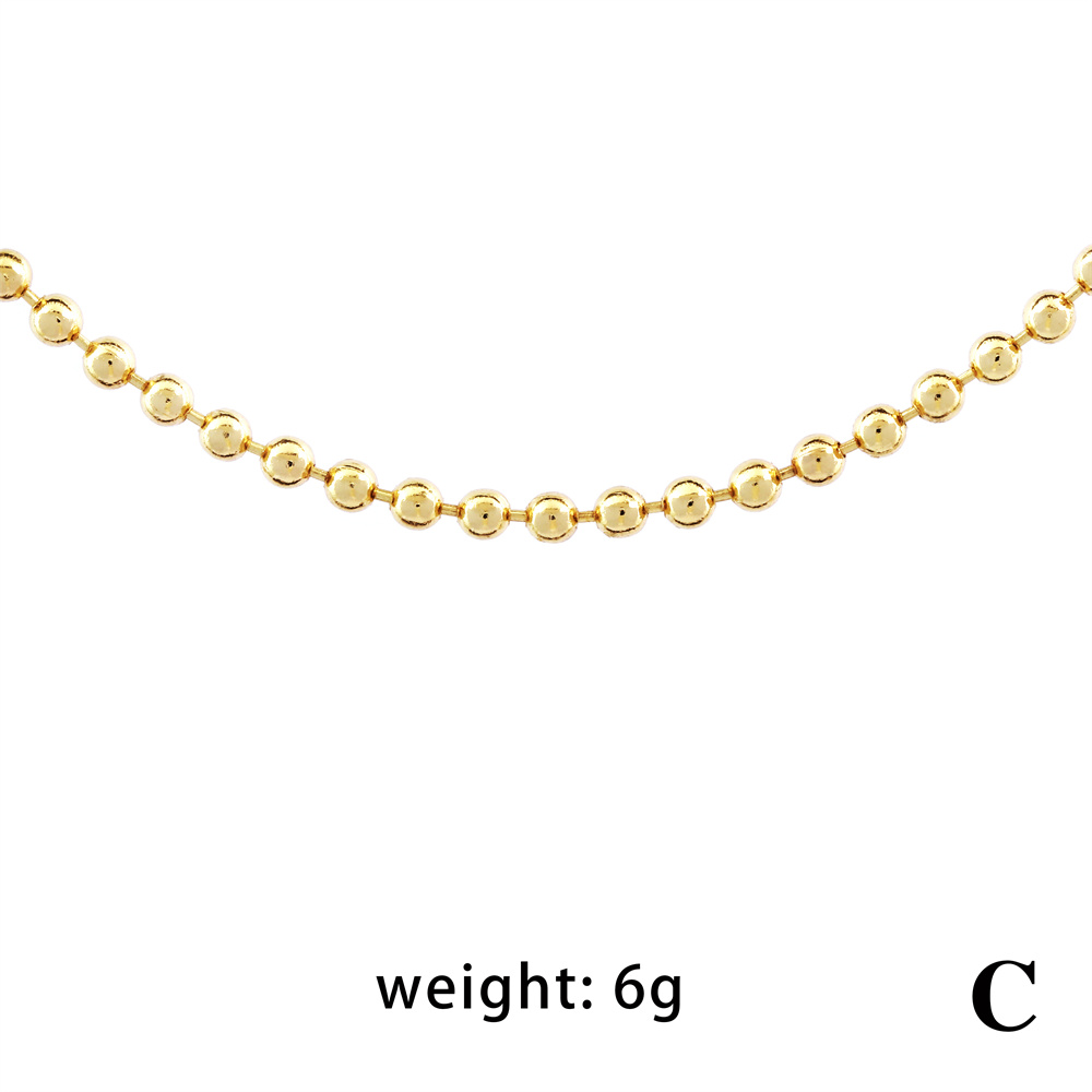 Ig Style Love Circle Copper 18k Gold Plated Necklace In Bulk display picture 9