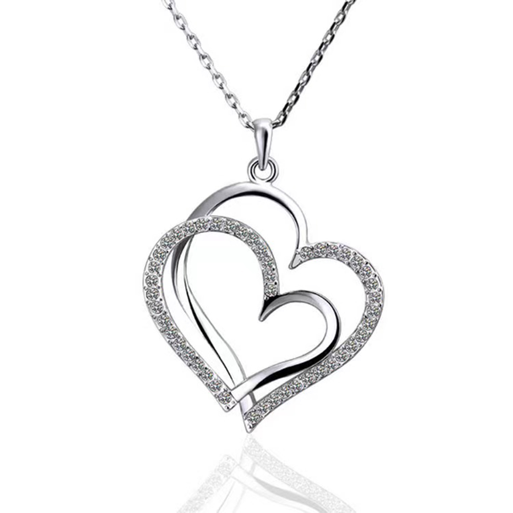 Vintage Style Heart Shape Stainless Steel Plating Inlay Zircon 18k Gold Plated Rose Gold Plated Pendant Necklace display picture 3