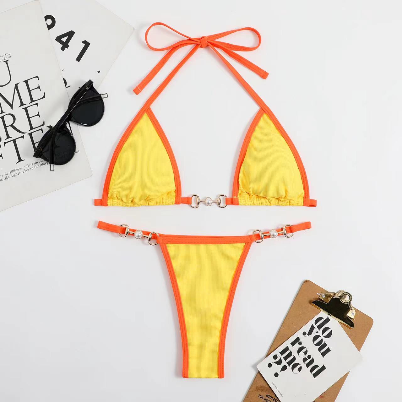 Women's Solid Color Bikinis 2 Piece Set display picture 7
