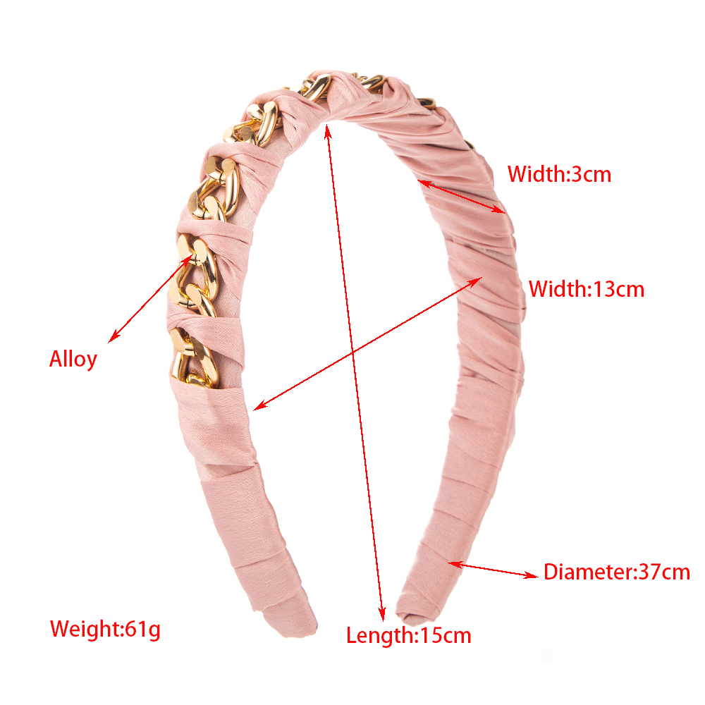 Elegant Simple Style Chains Print Alloy Chain Hair Band display picture 1