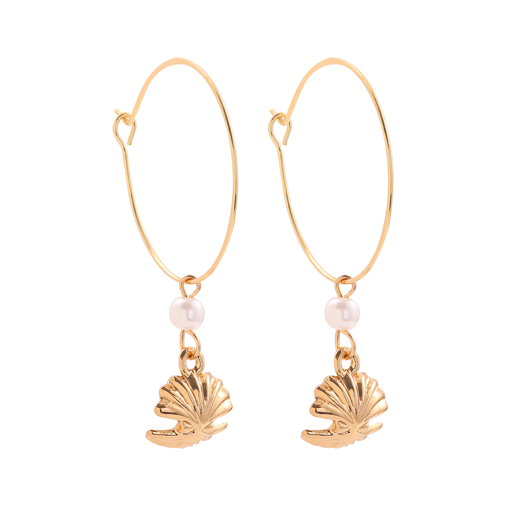 1 Pair Beach Solid Color Alloy Drop Earrings display picture 1