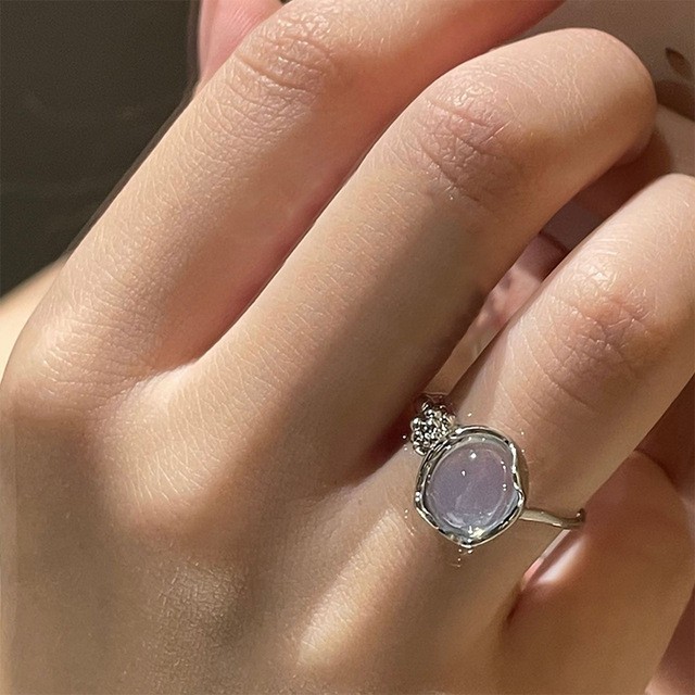 Simple Style Shiny Round Square Water Droplets Alloy Irregular Plating Inlay Artificial Gemstones Artificial Crystal Artificial Diamond Gold Plated Silver Plated Women's Open Rings display picture 1