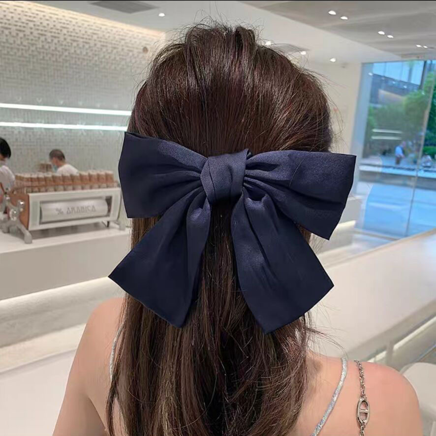 Princess Bow Knot Satin Hair Clip display picture 2