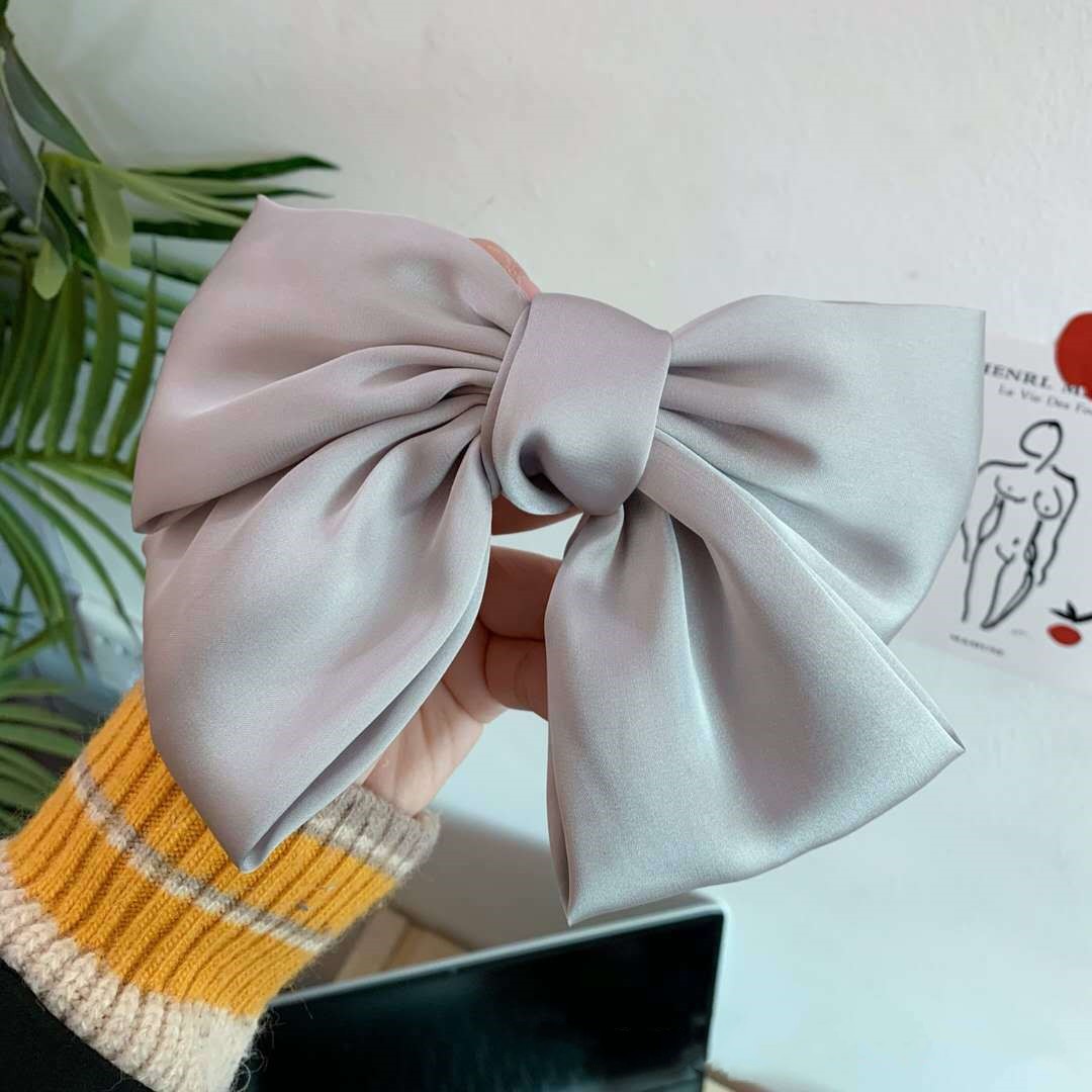 Princess Bow Knot Satin Hair Clip display picture 5