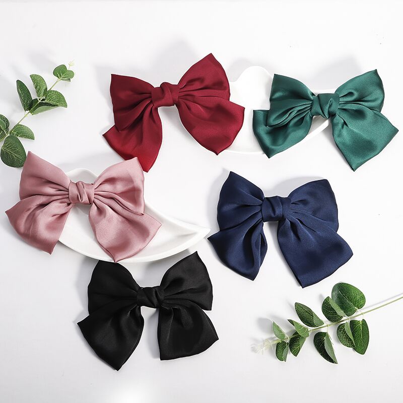 Princess Bow Knot Satin Hair Clip display picture 4