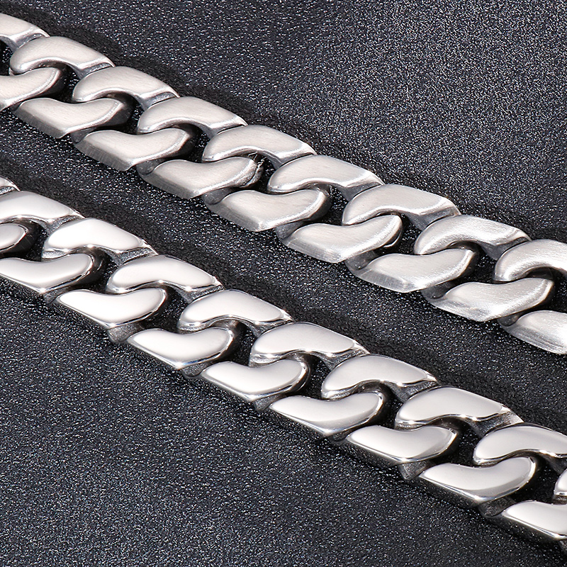Hip-hop Geometric Titanium Steel Plating Men's Bracelets display picture 7