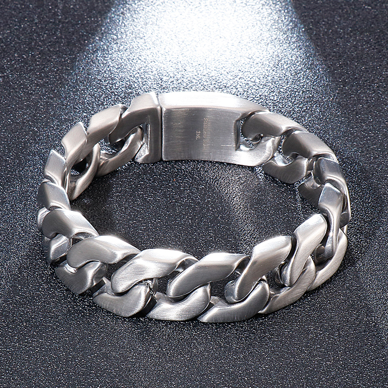 Hip-hop Geometric Titanium Steel Plating Men's Bracelets display picture 12
