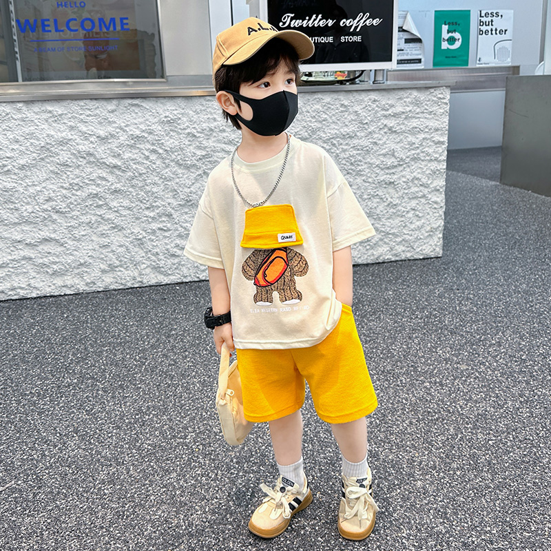 Casual Basic Simple Style Cartoon Printing Cotton Boys Clothing Sets display picture 6