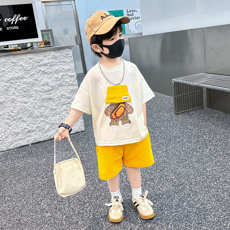 Casual Basic Simple Style Cartoon Printing Cotton Boys Clothing Sets display picture 8