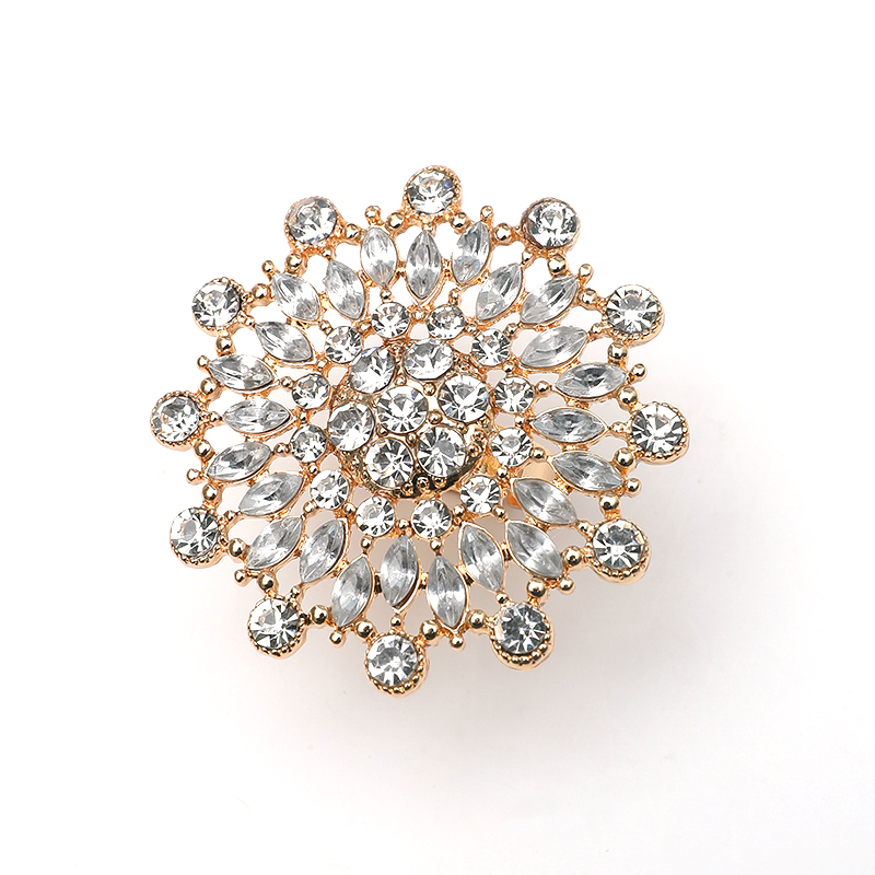 Luxuriös Dame Handgemacht Blume Legierung Eingelegter Edelstein Eingelegte Perlen Diamant Frau Ringe display picture 2