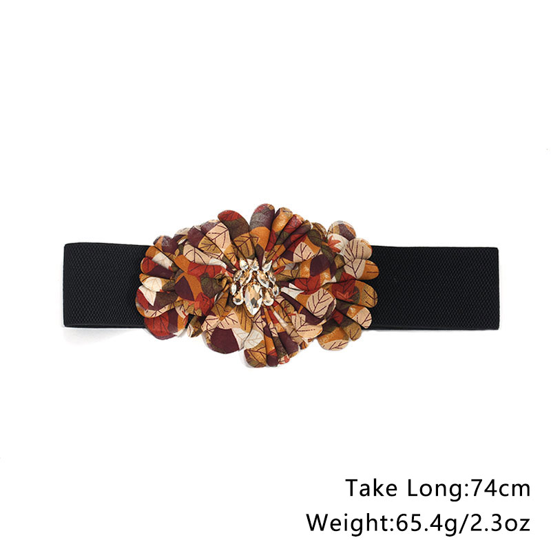 Elegant Streetwear Flower Polyester Women's Woven Belts display picture 1