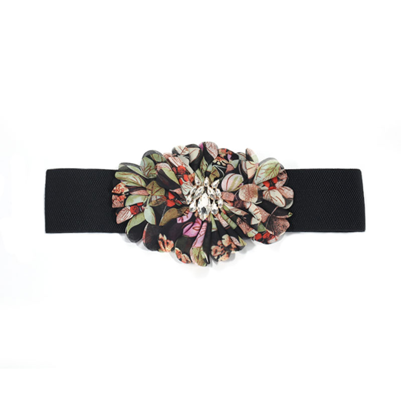 Elegant Streetwear Flower Polyester Women's Woven Belts display picture 2