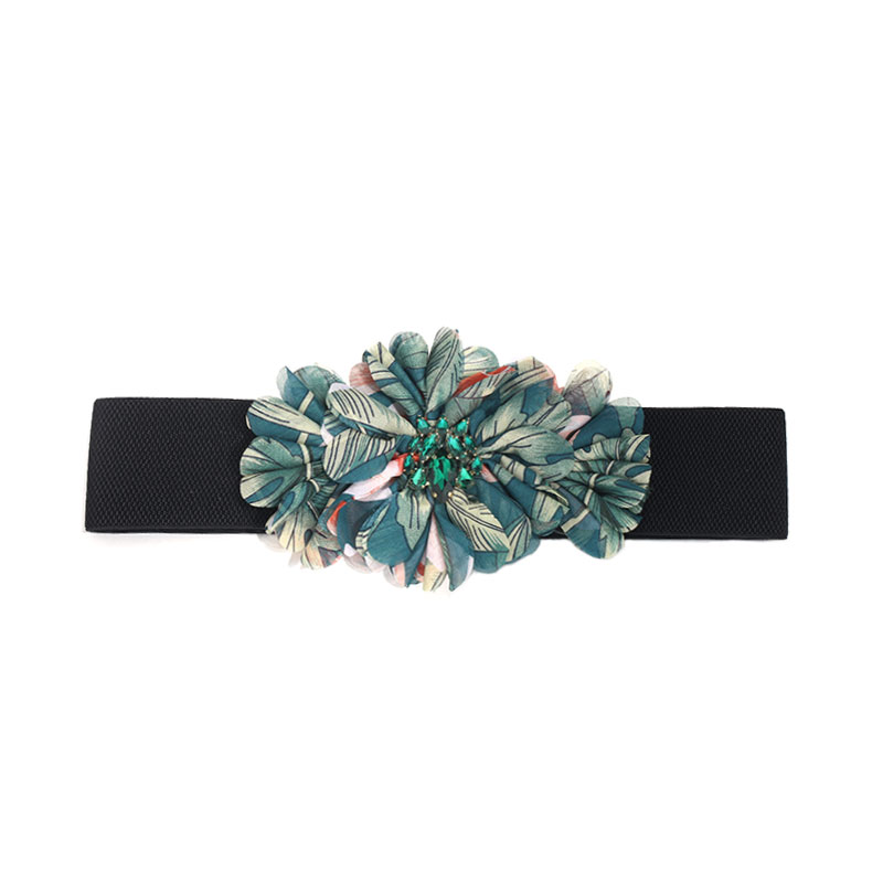 Elegant Streetwear Flower Polyester Women's Woven Belts display picture 3