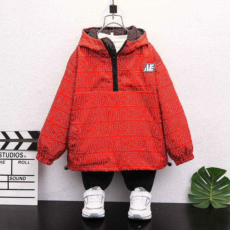 Casual Classic Style Letter Printing Cotton Blend Boys Outerwear display picture 5