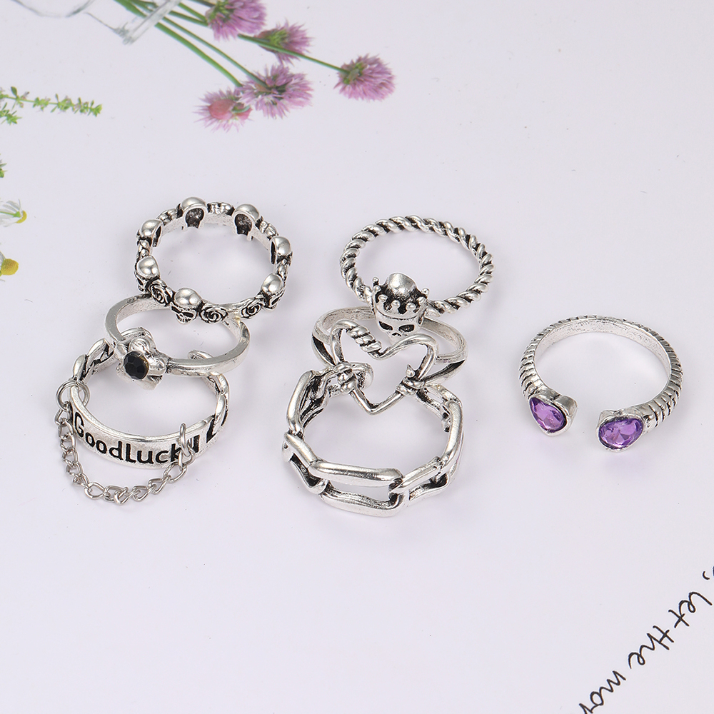Ig Style Y2k Punk Round Alloy Wholesale Open Rings display picture 4
