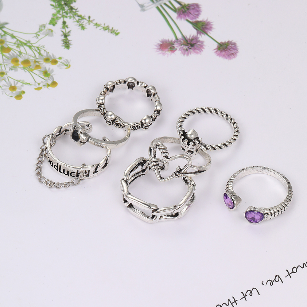 Ig Style Y2k Punk Round Alloy Wholesale Open Rings display picture 6