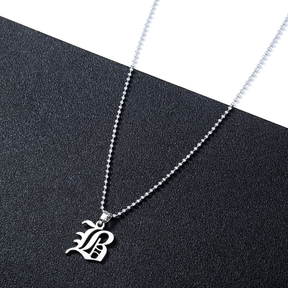 Casual Simple Style Letter Stainless Steel Men's Pendant Necklace display picture 3