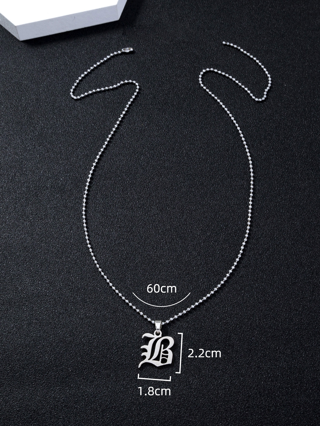 Casual Simple Style Letter Stainless Steel Men's Pendant Necklace display picture 2