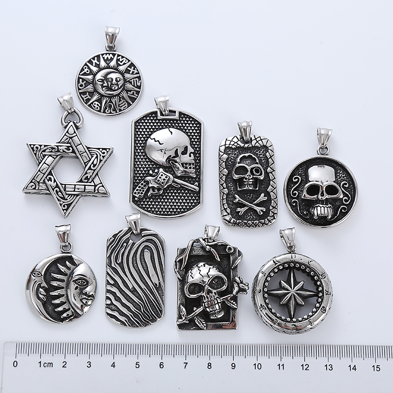 Hip-Hop Punk Skull 304 Stainless Steel No Inlaid Women's display picture 6