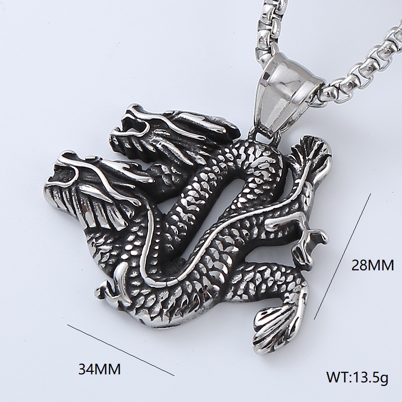 Hip-Hop Punk Streetwear Eagle Dragon 304 Stainless Steel No Inlaid Men'S display picture 4