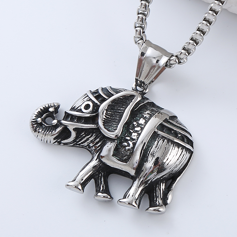 Hip-Hop Streetwear Cool Style Lion Elephant 304 Stainless Steel No Inlaid Men'S display picture 1