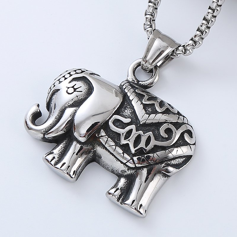 Hip-Hop Streetwear Cool Style Lion Elephant 304 Stainless Steel No Inlaid Men'S display picture 2