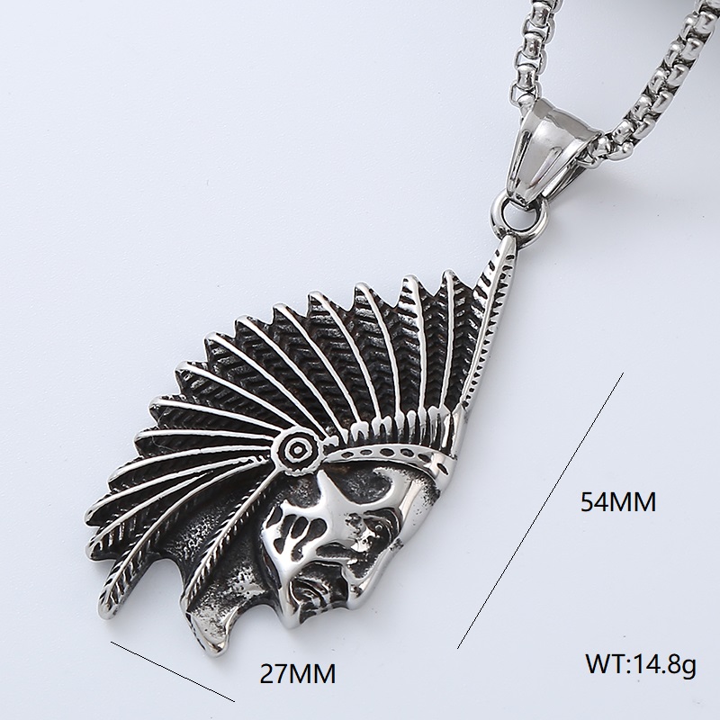 Vêtement De Rue Style Cool Ailes Acier Inoxydable 304 Pas D'Incrustation Hommes Collier Pendentif display picture 4