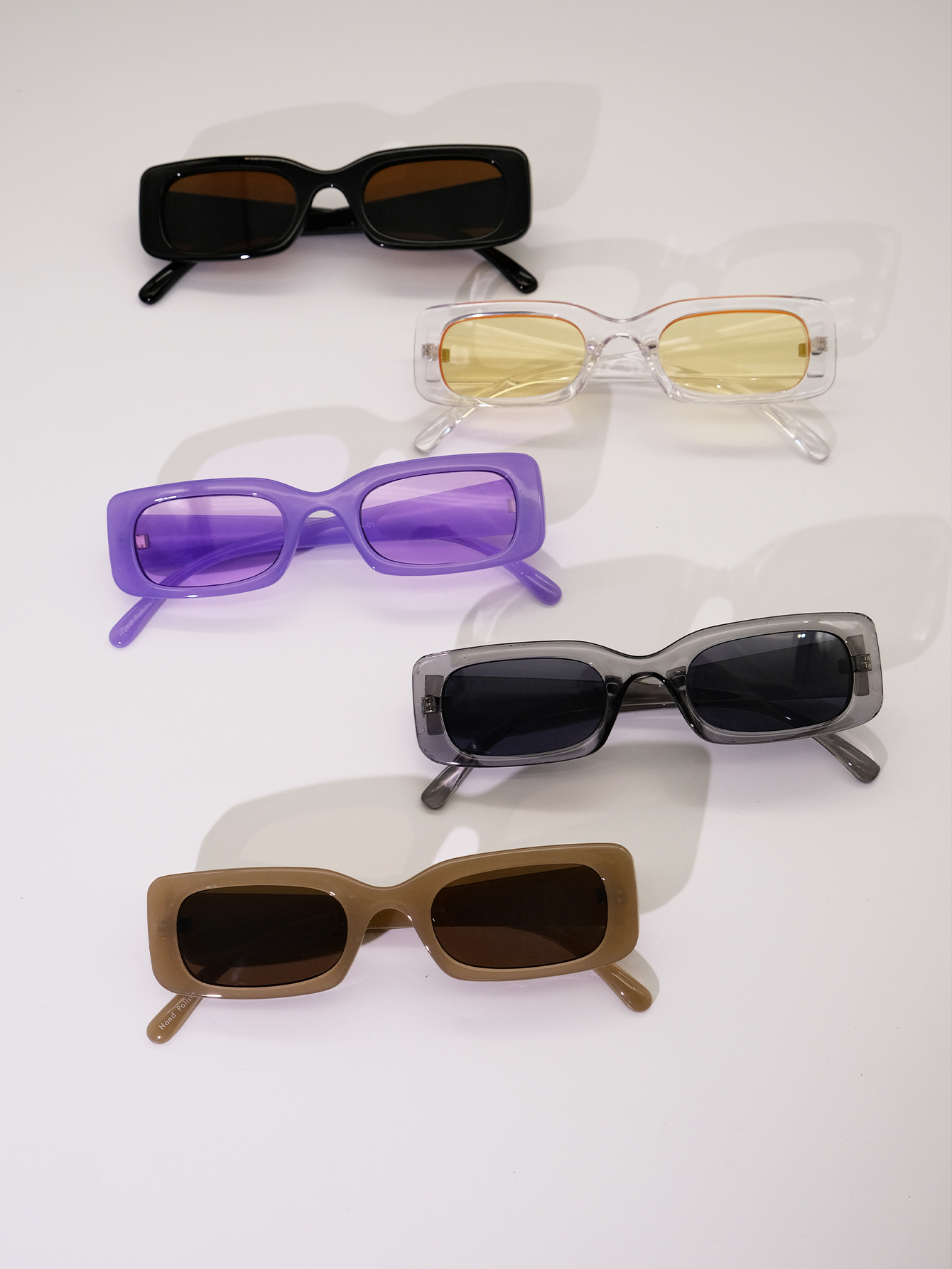 Cute Vintage Style Solid Color Pc Square Full Frame Glasses display picture 7